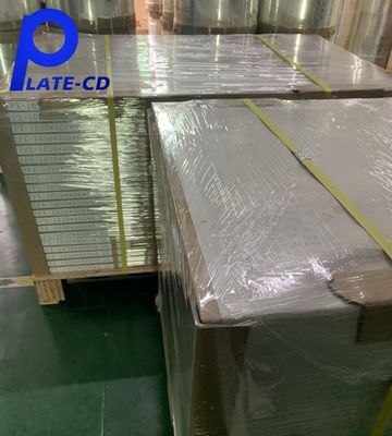 Lastra CTP non cotta per inchiostro ordinario, 350000 impressioni, per processo di rivestimento a doppio strato